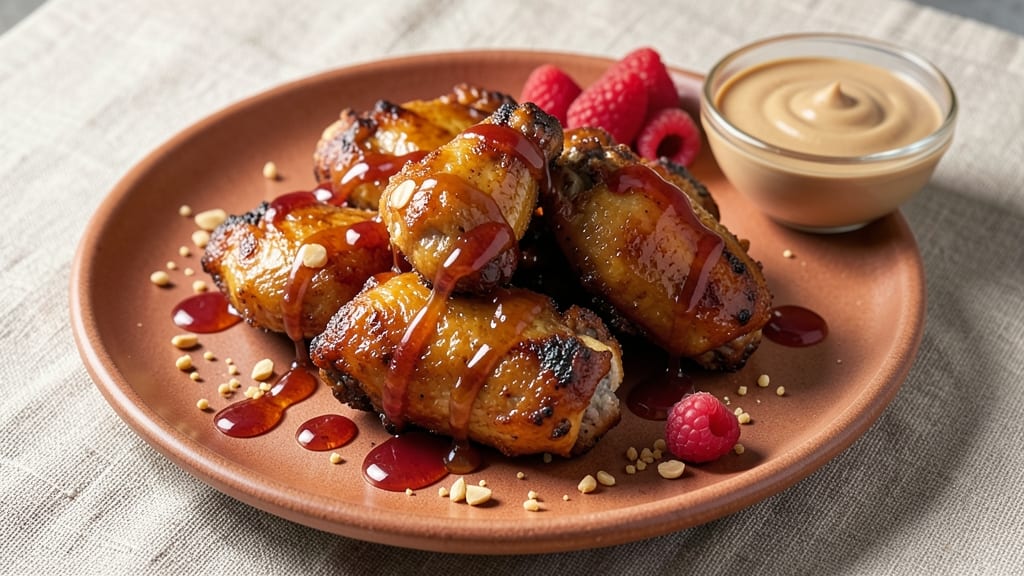 Peanut Butter and Jelly Chicken Wings Recipe: Sticky-Sweet Glaze With Crunchy Celery Crown