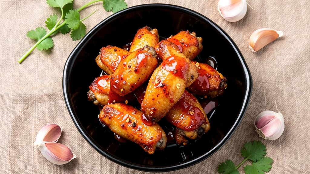 Tasty Chicken Wings Recipe: Air-Crisped With Spicy Honey Glaze
